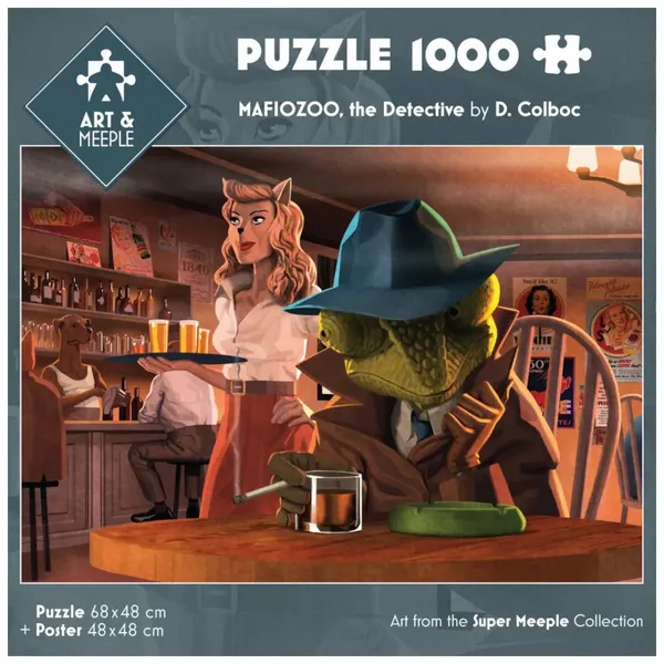 ART&MEEPLE - Puzzle 1000 pièces 68x48cm Mafiozoo