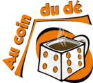 Logo de l'entreprise Au Coin Du Dé, C'est une boutique de Jeux de société et un café ludique