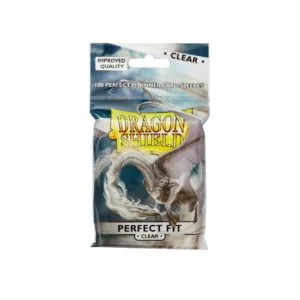 100 Dragon Shield Perfect Fit : Clear/Clear