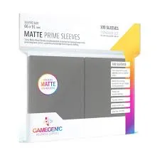 100 Matte Sleeves Prime Gris Dark