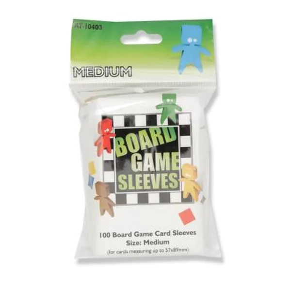 Board Game Sleeves : Clear Medium 57x89