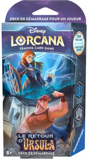 Disney Lorcana FR - Deck de démarrage Anna et Hercule le Retour d'Ursula Chapitre 4