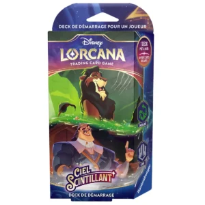 Disney Lorcana FR - Deck de démarrage Scar ET Kronk Ciel Scintillant Chapitre 5