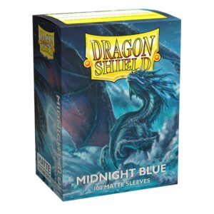 100 Dragon Shield Matte : Midnight Blue