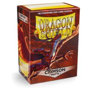 100 Dragon Shield Matte : Crimson