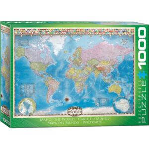 Puzzle 1000p Carte Du Monde Eurographics