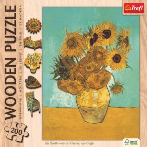 Trefl Puzzle en bois 200 - Tournesols - Vincent van Gogh