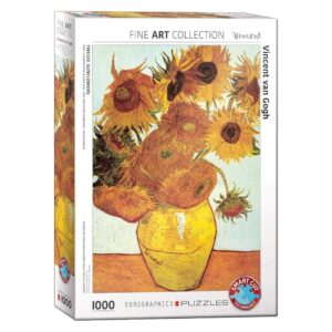 PUZZLE 1000P LES DOUZE TOURNESOLS de Van Gogh Eurographics
