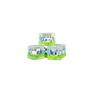 Lot de 5 dés 6 faces résine gamme Insert -  Panda