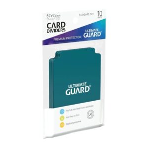 Ultimate Guard 10 intercalaires pour cartes Card Dividers taille standard Bleu Petrole
