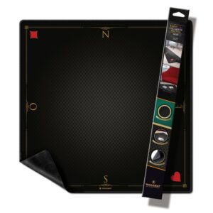 Tapis cartes prestige noir (format tarot 60X60 cm)