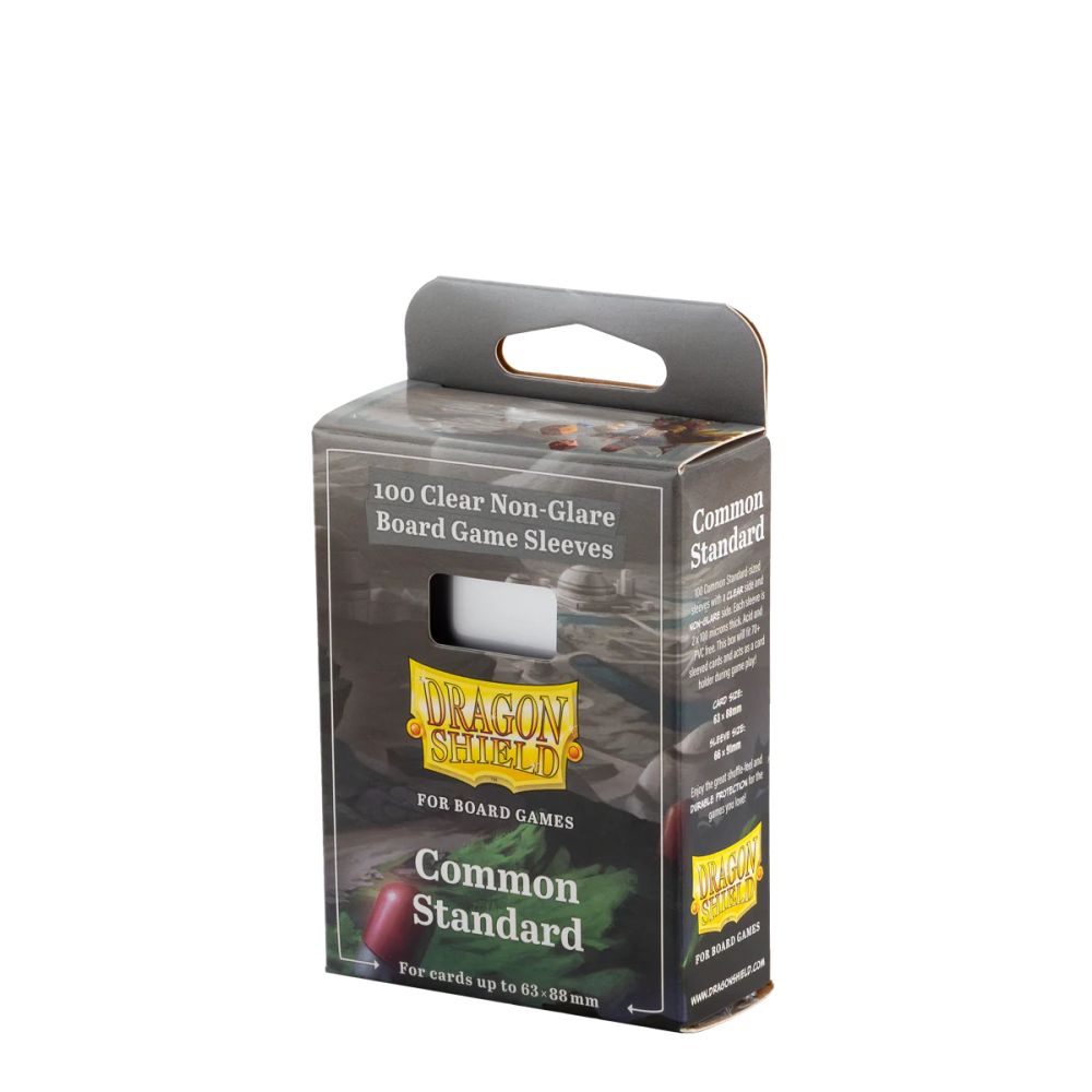 Sleeves Dragon Shield : Protège-cartes transparents/antireflets Standart 63x88mm