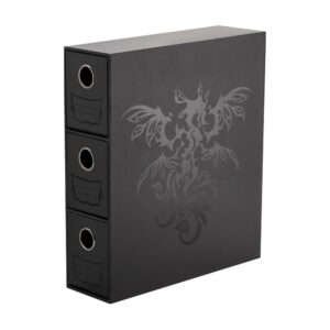 Dragon Shield - Tiroirs pour cartes Fortress : Noir [Vertical] (3 Tiroirs)