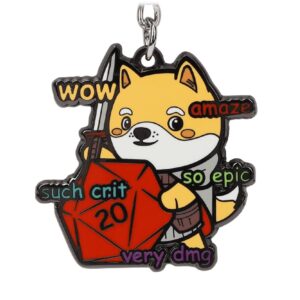 Porte-clé Wow Such Crit