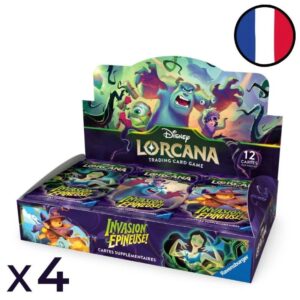 Lorcana S13 Case : 4 Display de 24 Boosters Invasion épineuse