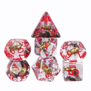 Lot de 7 Dés résine gamme Insert Projectile
