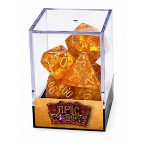 Lot de 7 Dés résine gamme Insert Automne