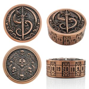 Dés Roue Fortune Métal Rose ancien